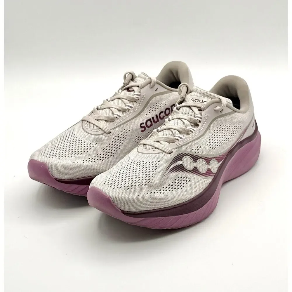 Saucony Kinvara 15 Purple Grey Running Shoes Women's Size 8 - S10967-240 - VGC